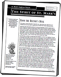 The Spirit of St. Mark's Newsletter