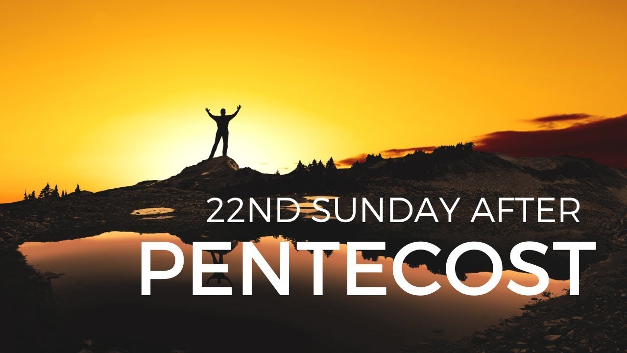 Sermon for The Twenty-Second Sunday after Pentecost