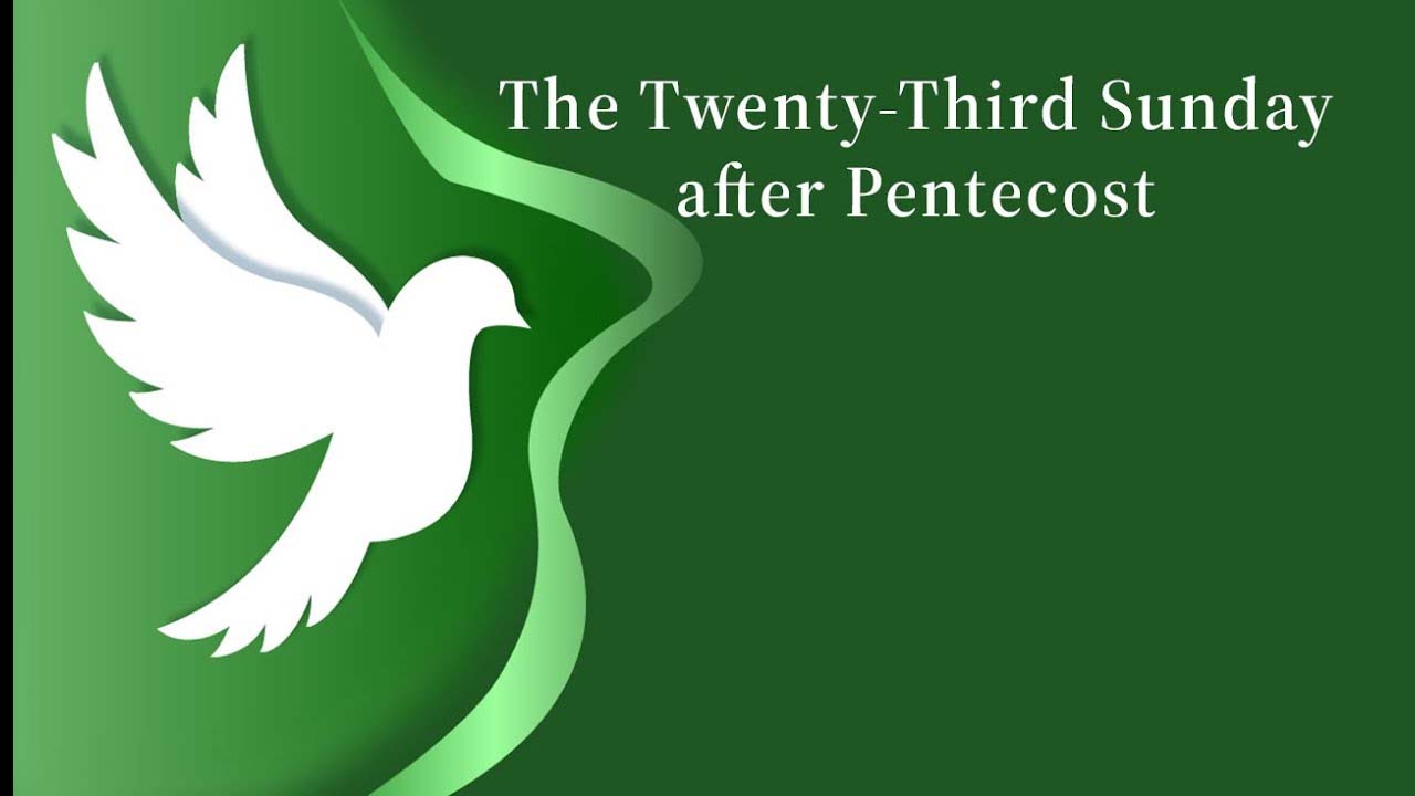 Sermon Video for Pentecost 23